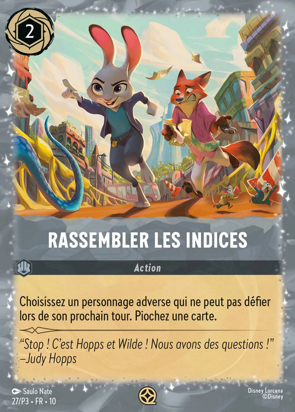 Carte Lorcana 027 Rassembler les indices Promo | LorenZone