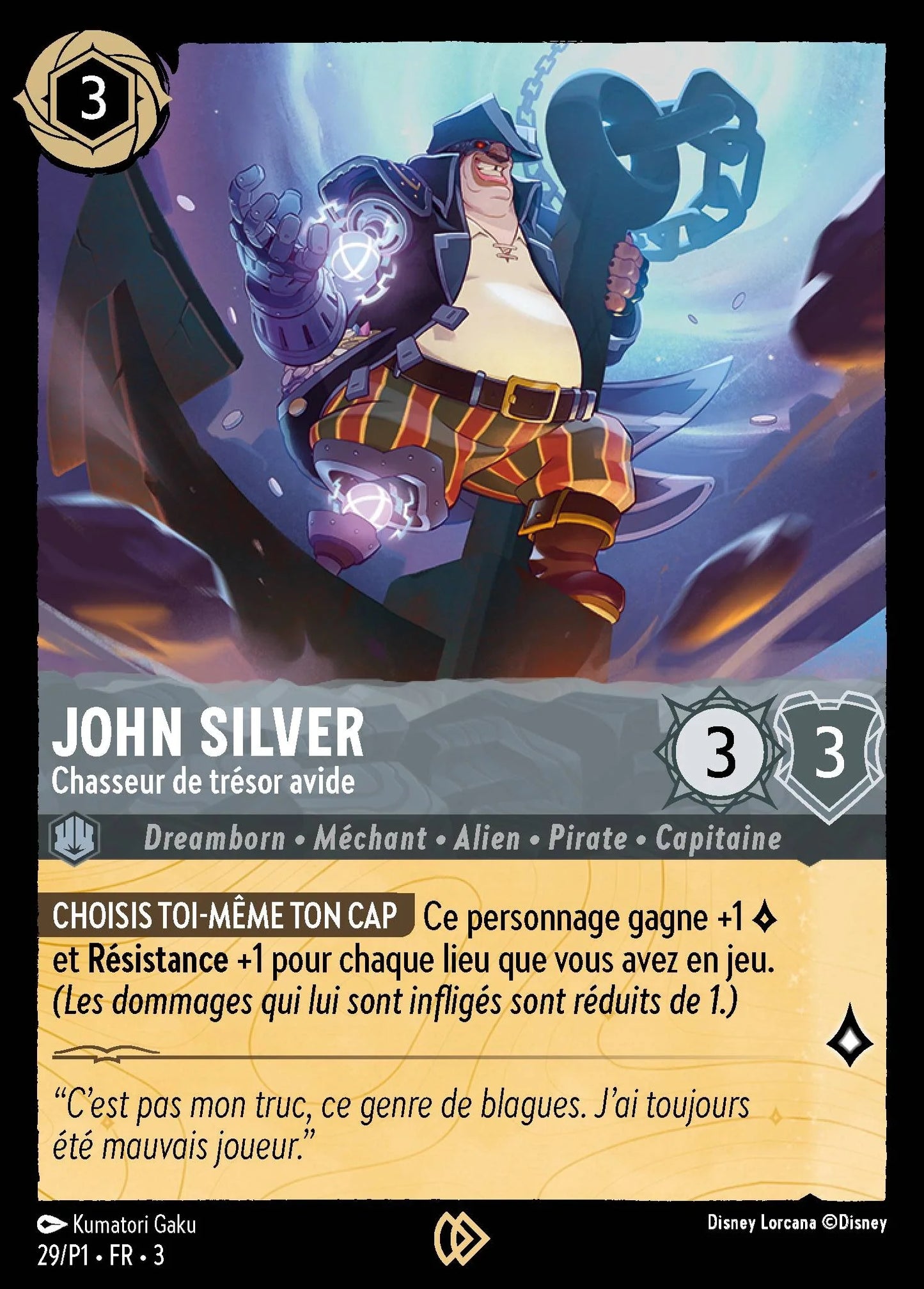 Carte Lorcana 029 John Silver Promo | LorenZone