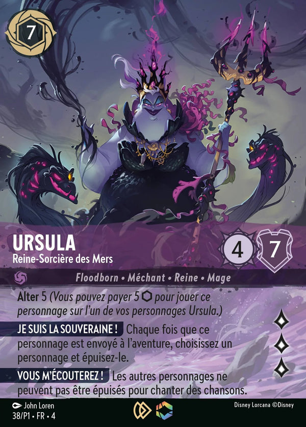Carte Lorcana 038 Ursula Enchantée | LorenZone