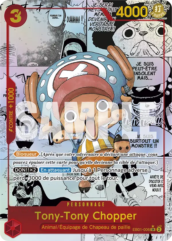 Carte One Piece EB01-006 Tony-Tony Chopper | LorenZone