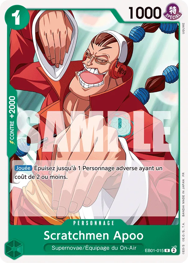 Carte One Piece EB01-015 Scratchmen Apoo | LorenZone