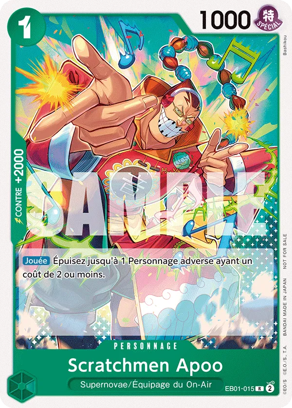 Carte One Piece EB01-015 Scratchmen Apoo V2 | LorenZone