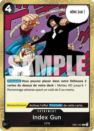 Carte One Piece Index Gun EB01-051 V1 - The Best Vol.2
