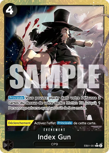 Carte One Piece Index Gun EB01-051 V2 - The Best Vol.2