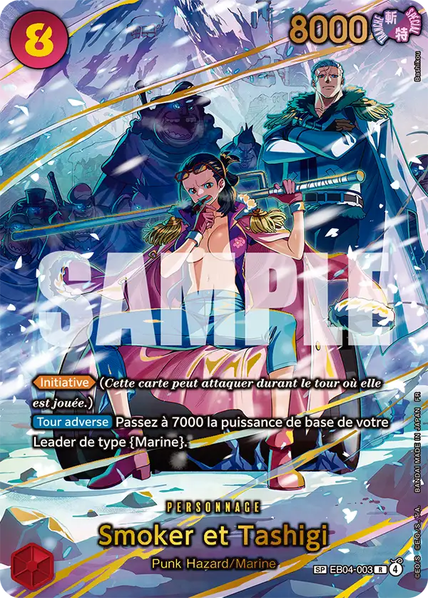 Carte One Piece EB04-003 Smoker et Tashigi V2 | LorenZone