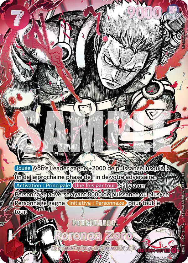 Carte One Piece EB04-007 Roronoa Zoro V3 | LorenZone
