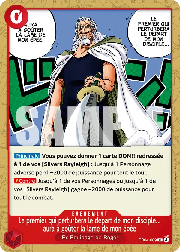 Carte One Piece EB04-009 Silvers Rayleigh | LorenZone