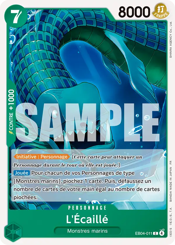 Carte One Piece EB04-011 L'Écaillé (Événement de sortie) | LorenZone