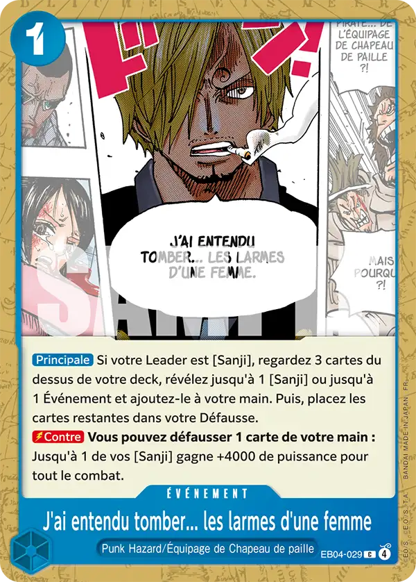 Carte One Piece EB04-029 J'ai entendu tomber... les larmes d'une femme (Événement de sortie) | LorenZone