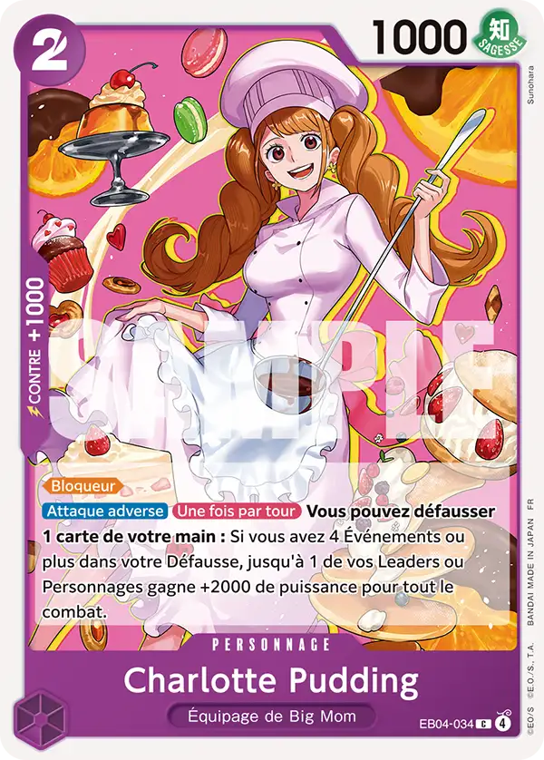 Carte One Piece EB04-034 Charlotte Pudding (Événement de sortie) | LorenZone