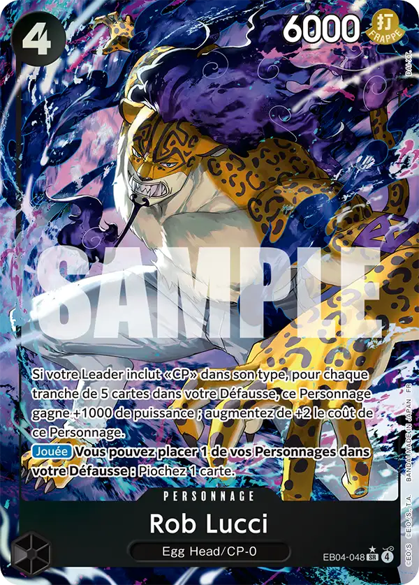 Carte One Piece EB04-048 Rob Lucci V2 | LorenZone