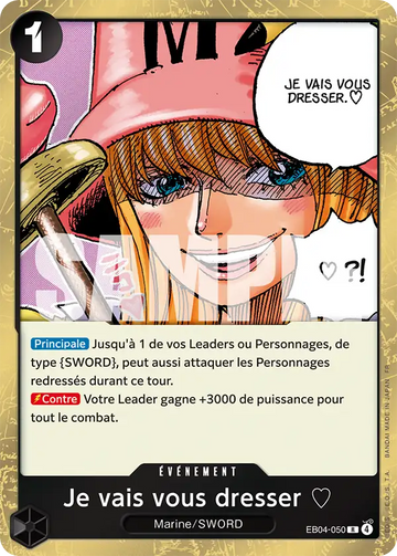 Carte One Piece Je vais vous dresser ♡ EB04-050 - Aventure sur l'Île de Dieu