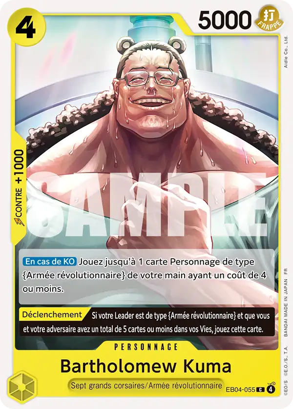 Carte One Piece EB04-055 Bartholomew Kuma | LorenZone
