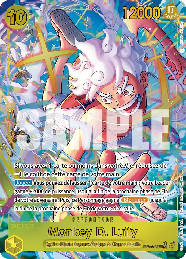 Carte One Piece EB04-061 Monkey D. Luffy V2 | LorenZone