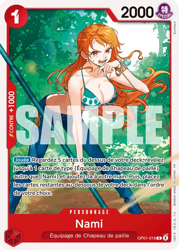 Carte One Piece OP01-016 Nami | LorenZone