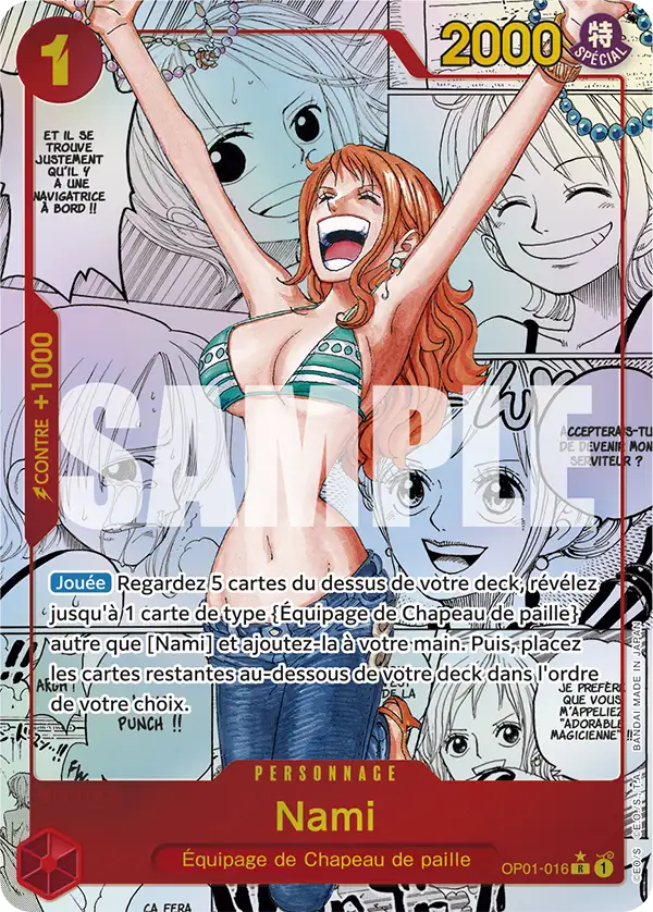 Carte One Piece OP01-016 Nami | LorenZone
