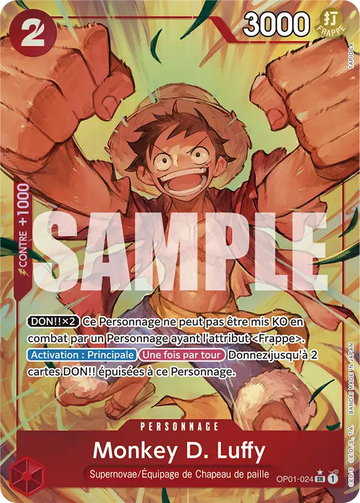 Carte One Piece Monkey D. Luffy OP01-024 V2 - The Best
