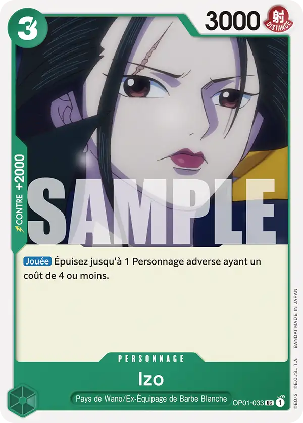 Carte One Piece OP01-033 Izo V1 | LorenZone