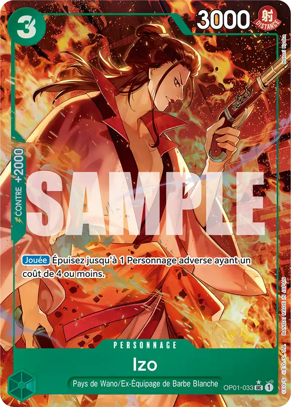 Carte One Piece OP01-033 Izo V4 | LorenZone