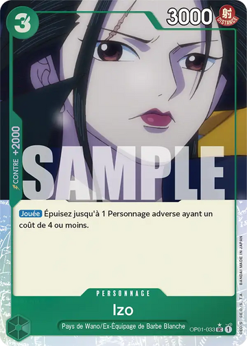 Carte One Piece Izo OP01-033 V3 - The Best