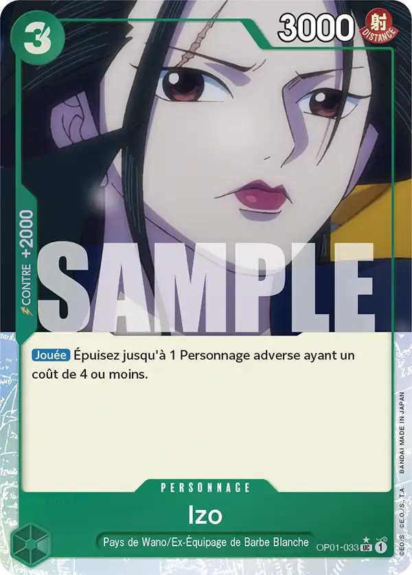 Carte One Piece OP01-033 Izo V3 | LorenZone
