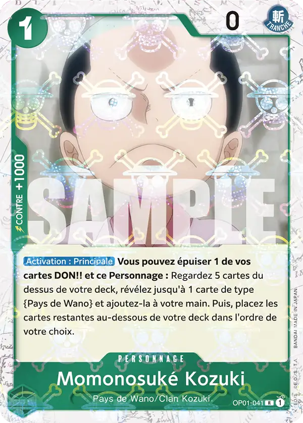 Carte One Piece OP01-041 Momonosuké Kozuki V2 | LorenZone