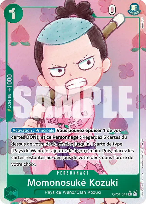 Carte One Piece OP01-041 Momonosuké Kozuki V4 | LorenZone