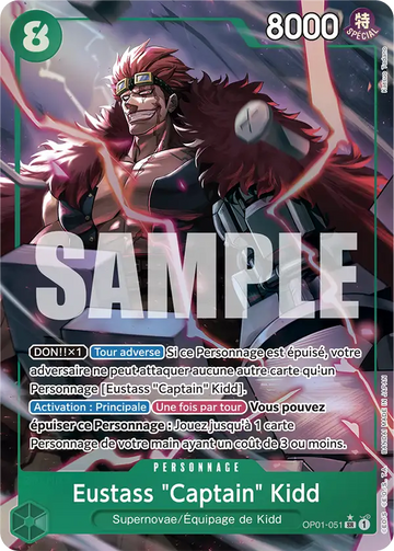 Carte One Piece Eustass "Captain" Kidd OP01-051 V2 - The Best