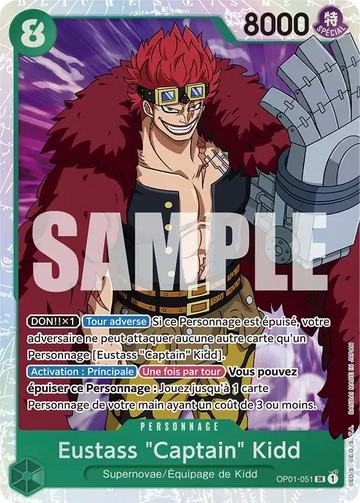Carte One Piece Eustass "Captain" Kidd OP01-051 V1 - The Best