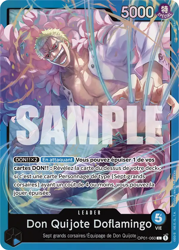 Carte One Piece OP01-060 Don Quijote Doflamingo | LorenZone
