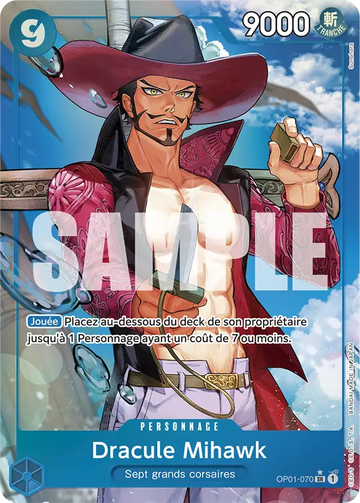 Carte One Piece Dracule Mihawk OP01-070 V2 - The Best