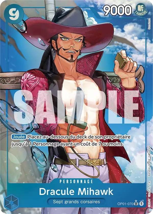 Carte One Piece OP01-070 Dracule Mihawk V2 | LorenZone