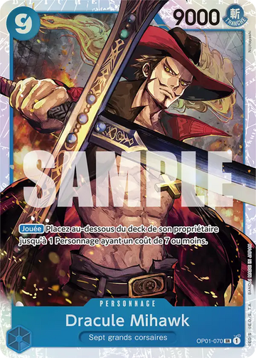 Carte One Piece Dracule Mihawk OP01-070 V1 - The Best