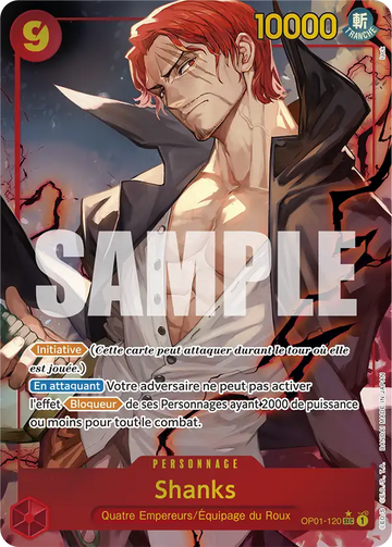 Carte One Piece Shanks OP01-120 V2 - The Best