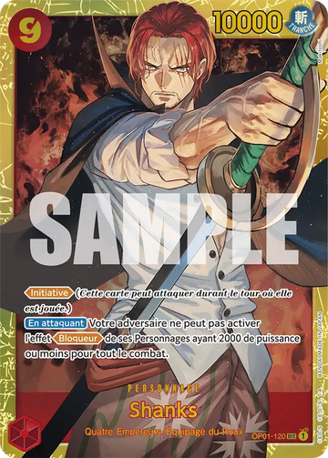 Carte One Piece Shanks OP01-120 V1 - The Best