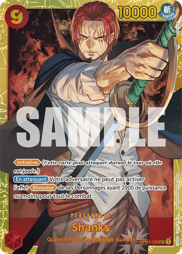 Carte One Piece OP01-120 Shanks V1 | LorenZone