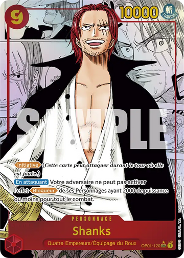 Carte One Piece Shanks OP01-120 V3 - The Best