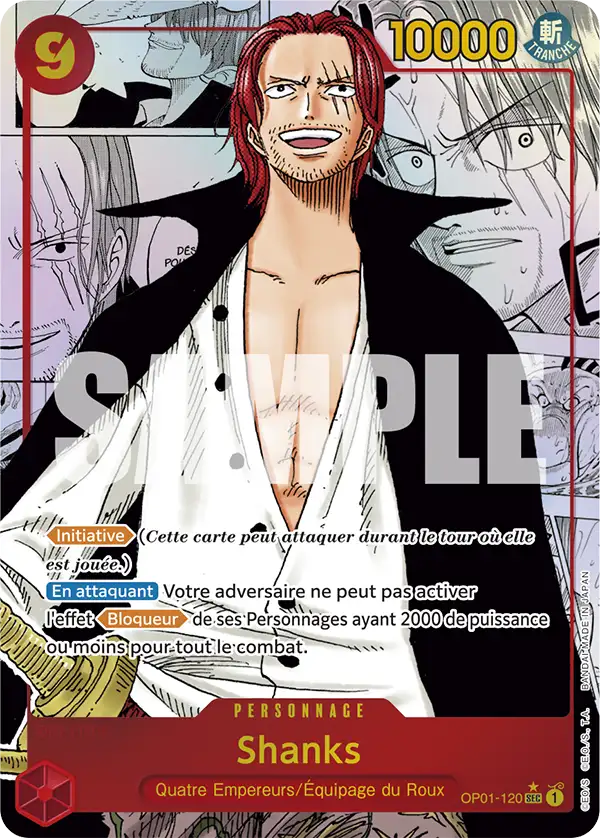 Carte One Piece OP01-120 Shanks V3 | LorenZone