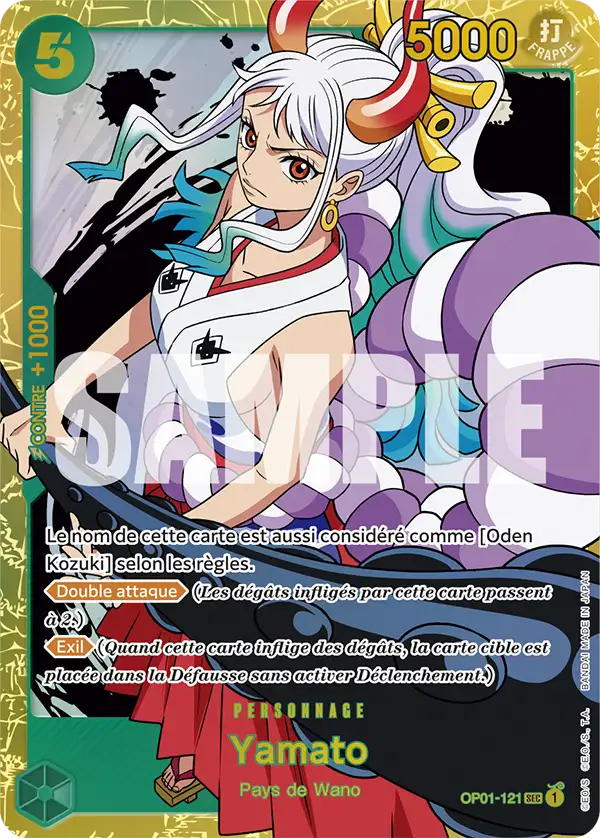 Carte One Piece OP01-121 Yamato V1 | LorenZone