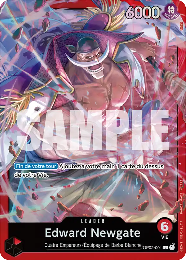 Carte One Piece OP02-001 Edward Newgate | LorenZone