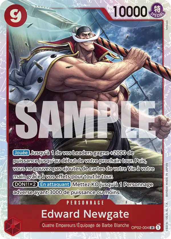 Carte One Piece OP02-004 Edward Newgate V1 | LorenZone