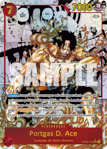 Carte One Piece Portgas D. Ace OP02-013 - The Best