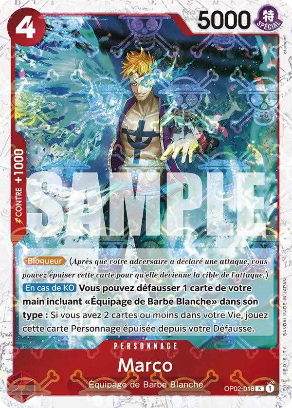 Carte One Piece OP02-018 Marco V2 | LorenZone
