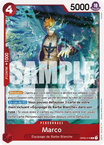 Carte One Piece Marco OP02-018 V1 - The Best