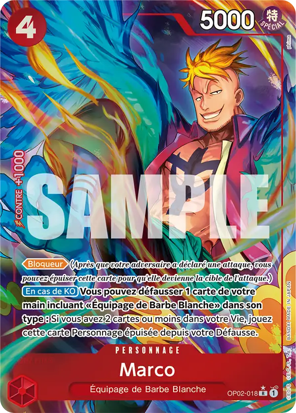 Carte One Piece OP02-018 Marco V4 | LorenZone