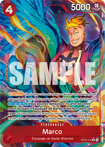 Carte One Piece Marco OP02-018 V4 - The Best