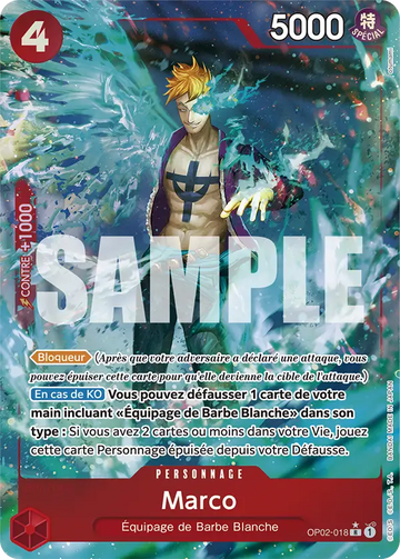 Carte One Piece Marco OP02-018 V3 - The Best