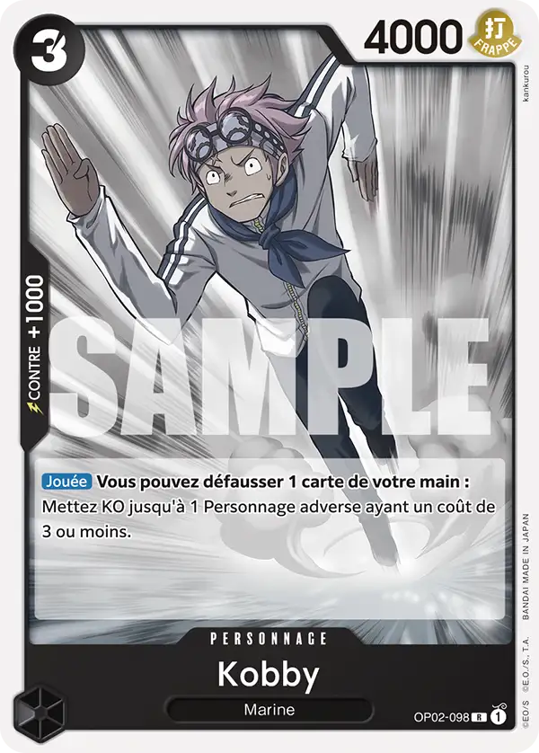 Carte One Piece OP02-098 Kobby | LorenZone