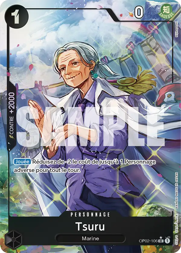 Carte One Piece OP02-106 Tsuru V3 | LorenZone