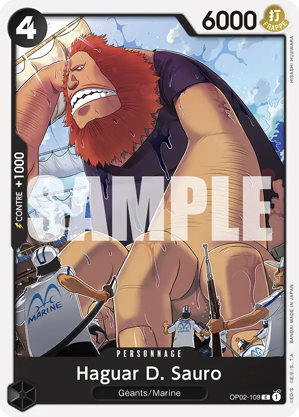 Carte One Piece OP02-109 Haguar D. Sauro | LorenZone
